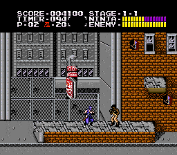 Ninja Gaiden Trilogy (USA) In game screenshot